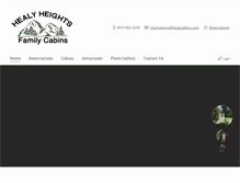 Tablet Screenshot of healycabins.com